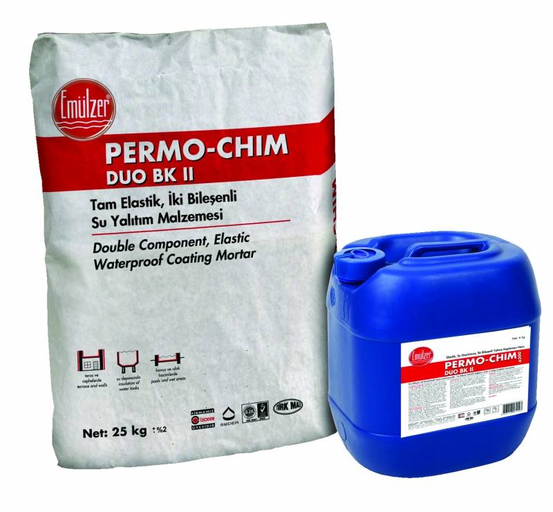 Permo-Chim Duo BK-İki Bileşenli Yarı Elastik Su Yalıtım Malzemesi 